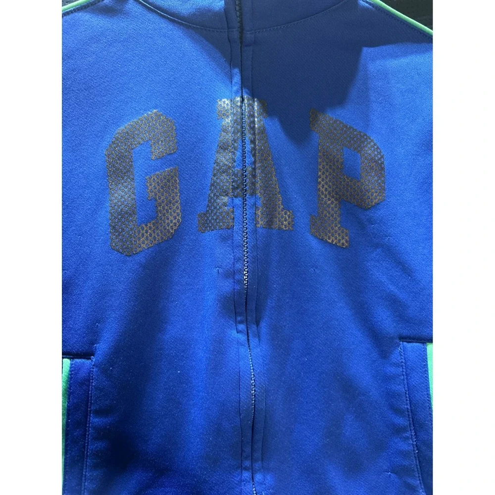 Kids Blue GapFit Track Jacket Zip Up Athletic Casual Size S 5‎ 6 7 Years